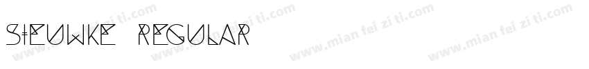 Sieuwke Regular字体转换